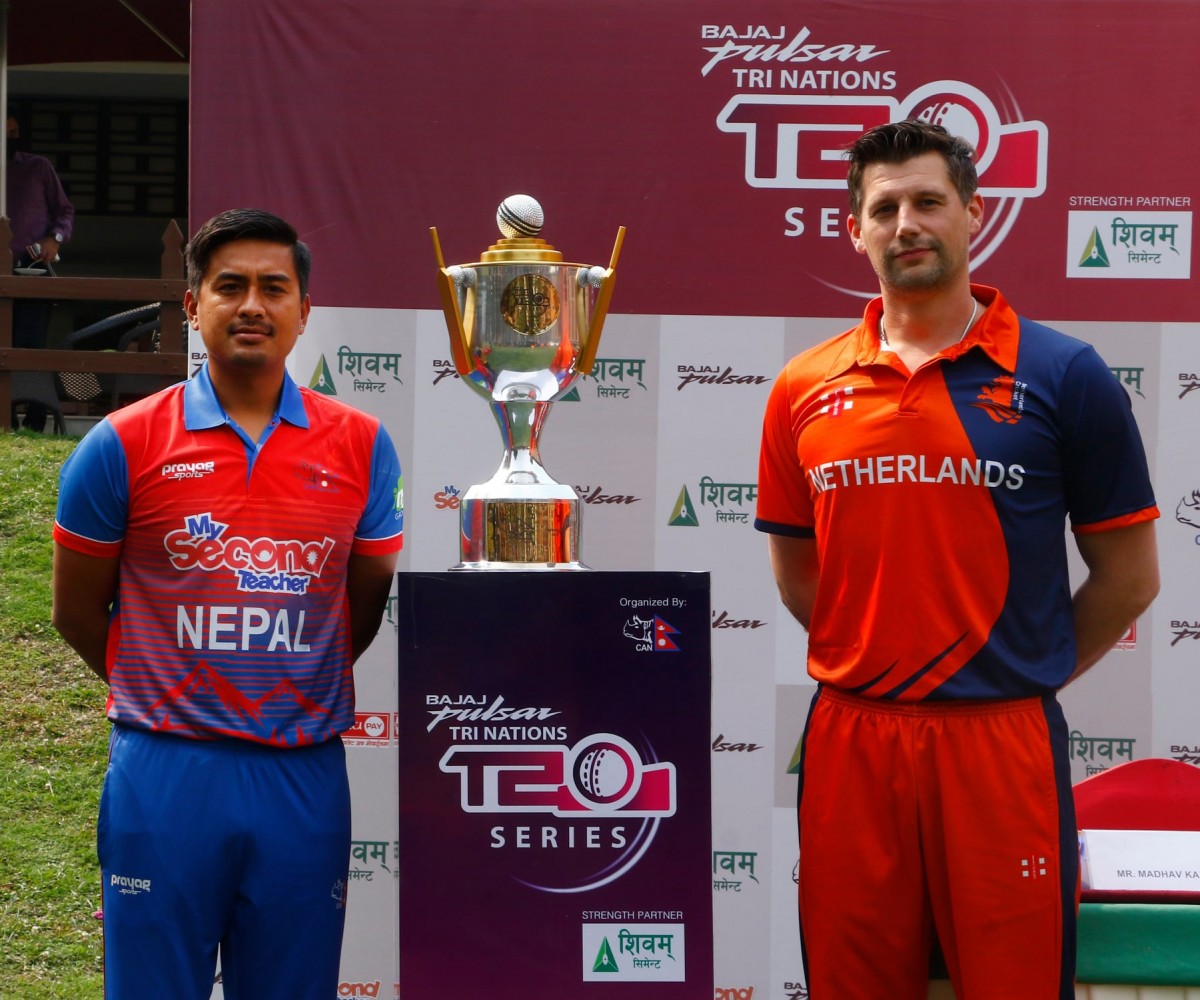 त्रिदेशीय ट्वान्टी–२० क्रिकेट शृंखलाको उपाधिका लागि आज नेपाल र नेदरल्यान्ड्स भिड्दै