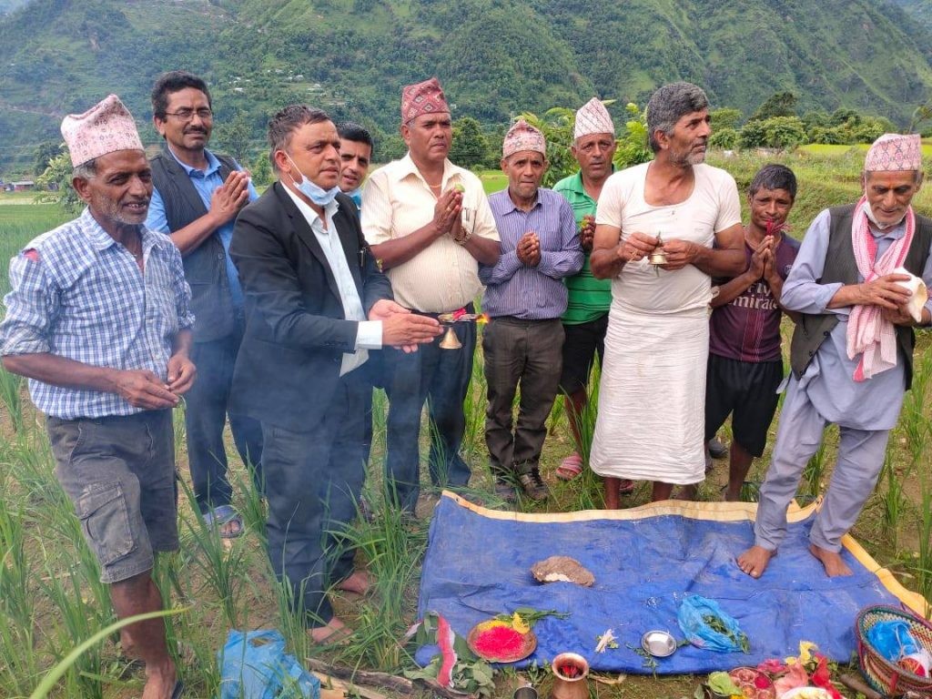 बिहादी गाउँपालिकाको बर्राचौरमा १५ शैयाको अस्पताल निर्माण  शुरु