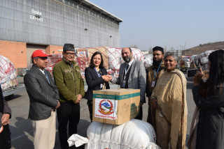 नेपालले भूकम्पप्रभावित टर्कीमा पठायो सहयोग सामग्री