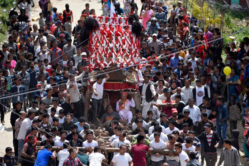 बनेपामा २५ सय वर्ष पुरानो चण्डेश्वरी जात्रा मनाइँदै    