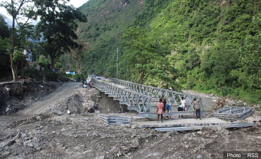 भुरुङ्गखोलामा जडान भयो बेलीब्रिज