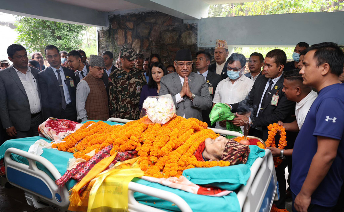 मन्त्री किरातीका बुवालाई प्रधानमन्त्रीबाट श्रद्धाञ्जली