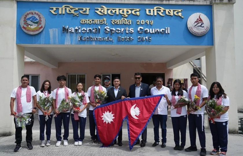 जुनियर पौडी प्रतियोगितामा नेपालका ६ खेलाडी