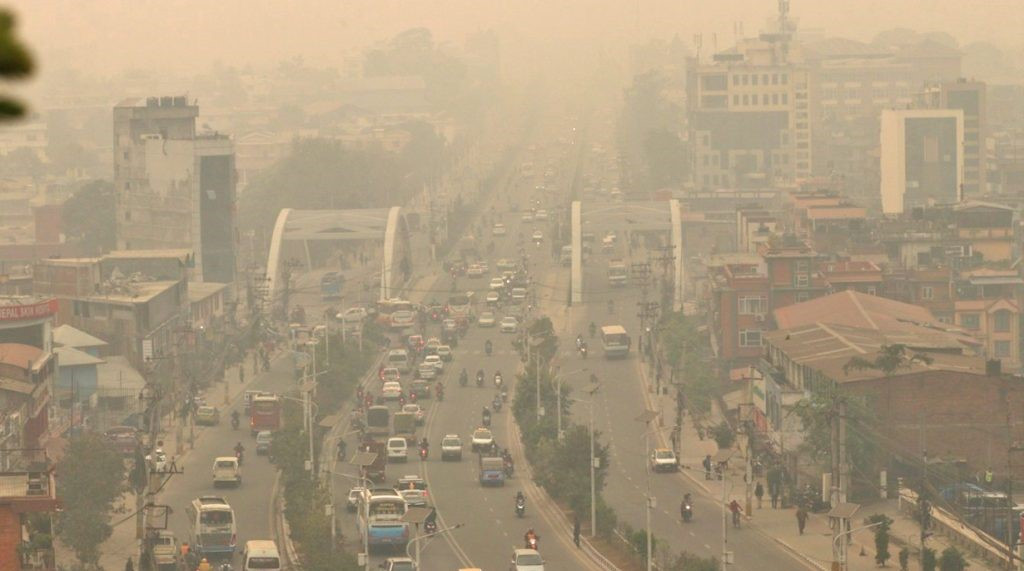 विश्वका बढी वायु प्रदूषित सहरमध्ये १० औँ स्थानमा काठमाडौँ