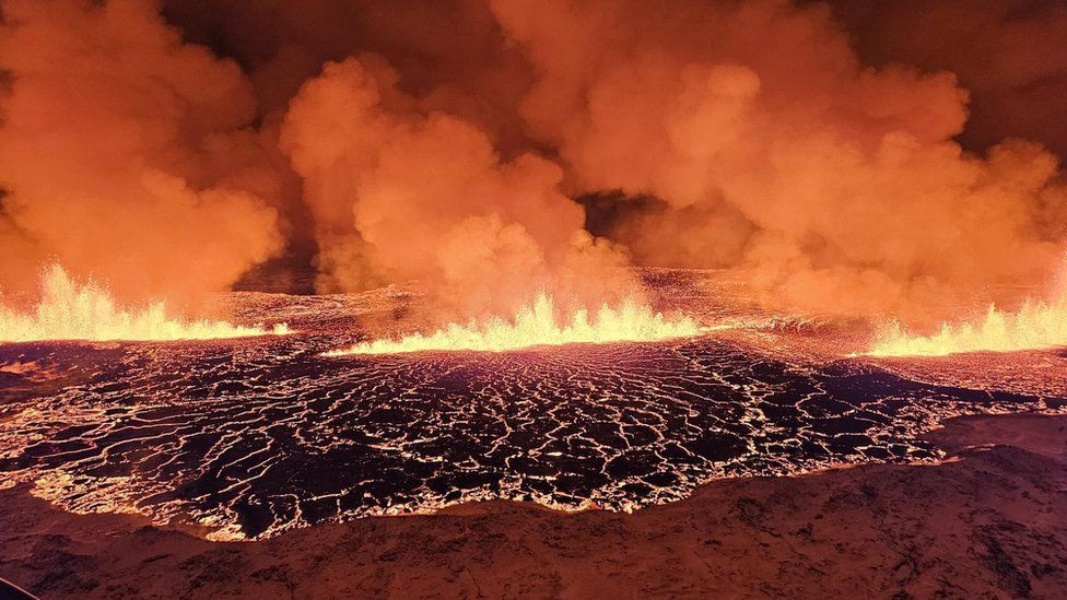 आइसल्याण्डमा ज्वालामुखी विस्फोट