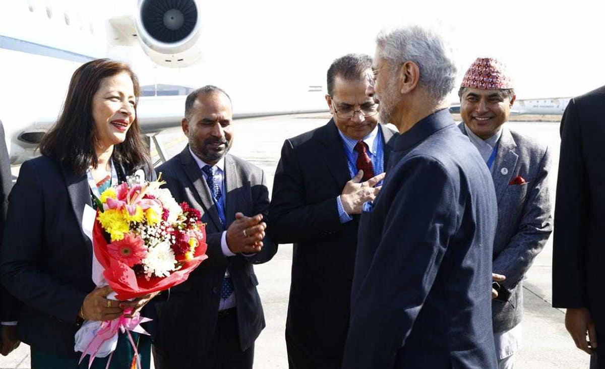 भारतीय विदेशमन्त्री एस जयशंकर स्वदेश फिर्ता