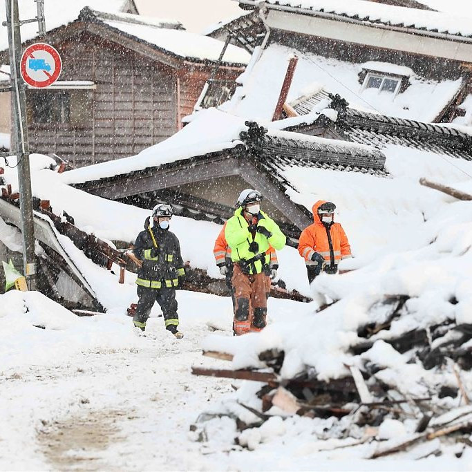 जापानमा भूकम्पपछिको उद्धार र खोजी कार्य जारी रहँदा हालसम्म कम्तीमा  २०२ जनाको मृत्यु