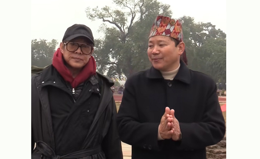 लुम्बिनी पुगे हलिउड तथा चिनियाँ अभिनेता जेट ली