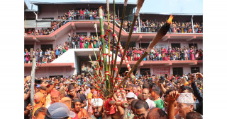 बोडेका सुजन दोस्रो पटक जिब्रो छेडेर जात्रालाई निरन्तरता दिँदै