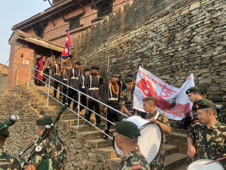 गोरखामा सुरु भयो सेनाको जितगढीसम्मको एकीकरण पदयात्रा