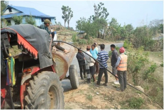 मुहान सुकेपछि खानेपानीका लागि ट्याङ्करमा निर्भर