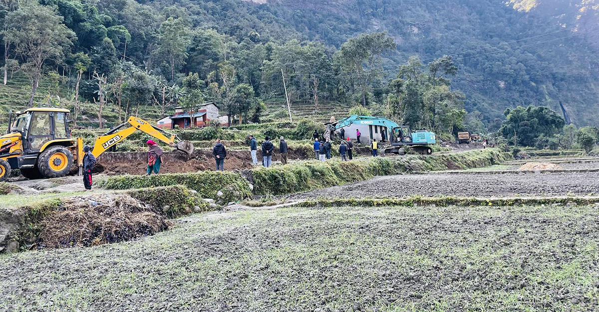 म्याग्दीको कृषि सडक कालोपत्र गर्ने तयारी