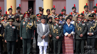 राष्ट्रपति पौडेलसँग भारत, भूटान र माल्दिभ्सका एनसिसी प्रतिनिधिको शिष्टाचार भेट