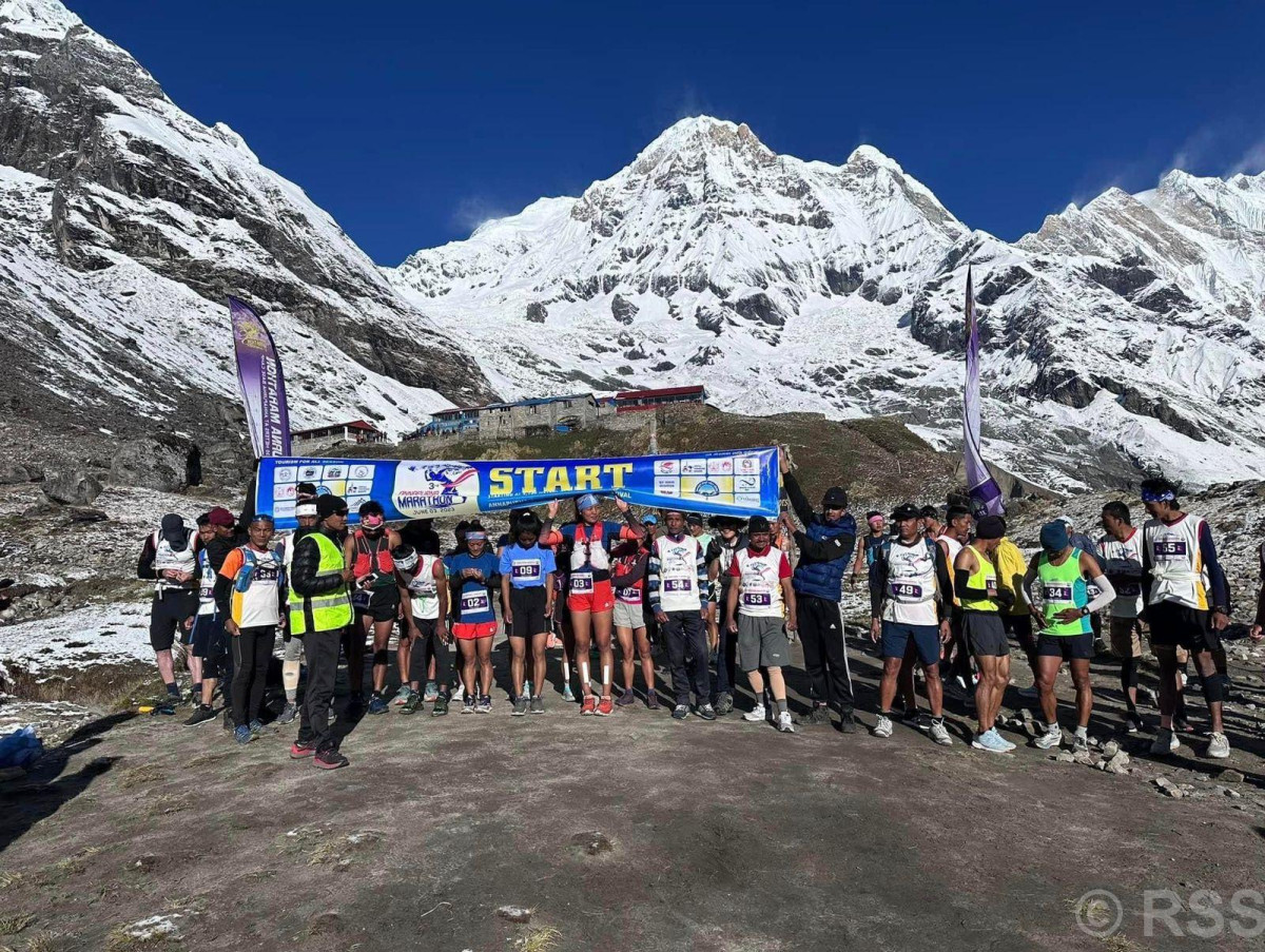 छैटौँ संस्करणको अन्नपूर्ण म्याराथन जेठ २० मा :  तीन दिनको पदमार्ग चार घण्टामा
