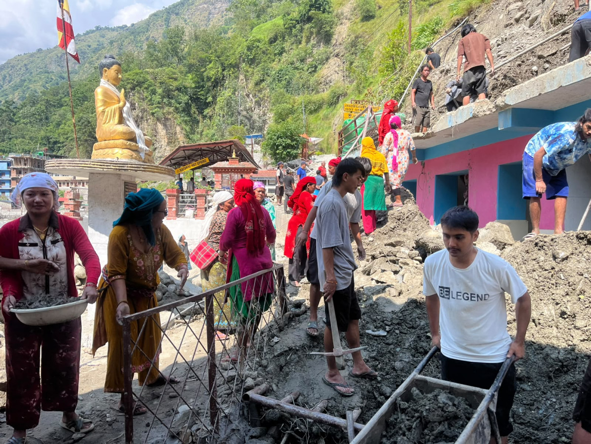 विपद्पछिको पुनर्निर्माणमा जुटेको म्याग्दी